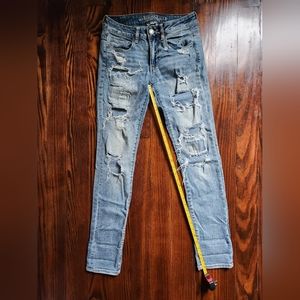 AE ripped skinny jeans